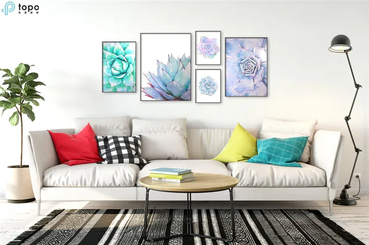 Wholesale Five Sets Green Plants Art Wall Hanging Painting (MR-YB6-2058E)