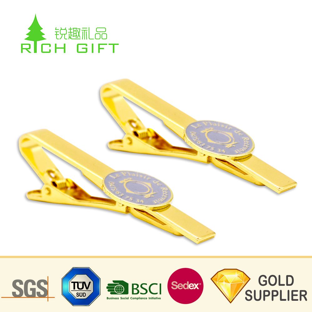 Wholesale Manufacturers Engraved Blank Metal Anchor Masonic Bus Skinny Gun Rose Gold Cufflink Tie Clips Set Custom Airplane Glasses Tie Clip with Custom Logo