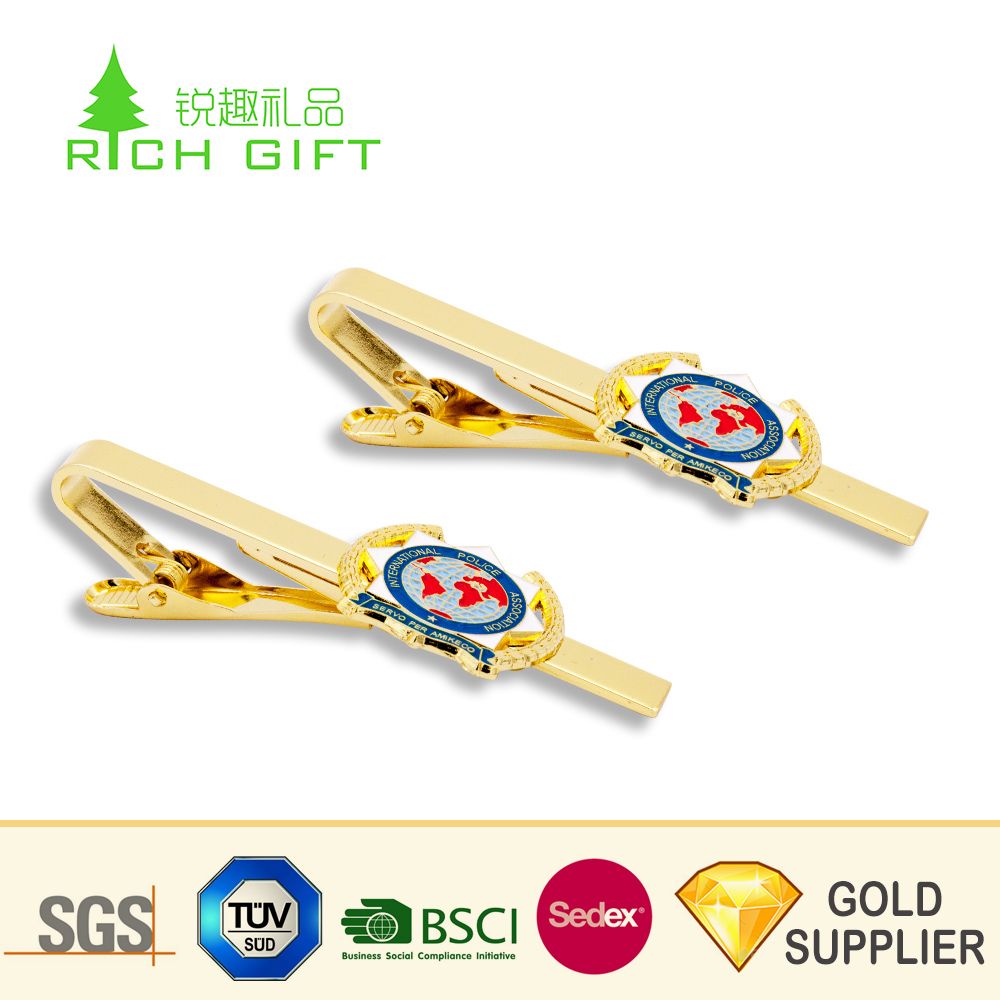 Wholesale Manufacturers Engraved Blank Metal Anchor Masonic Bus Skinny Gun Rose Gold Cufflink Tie Clips Set Custom Airplane Glasses Tie Clip with Custom Logo