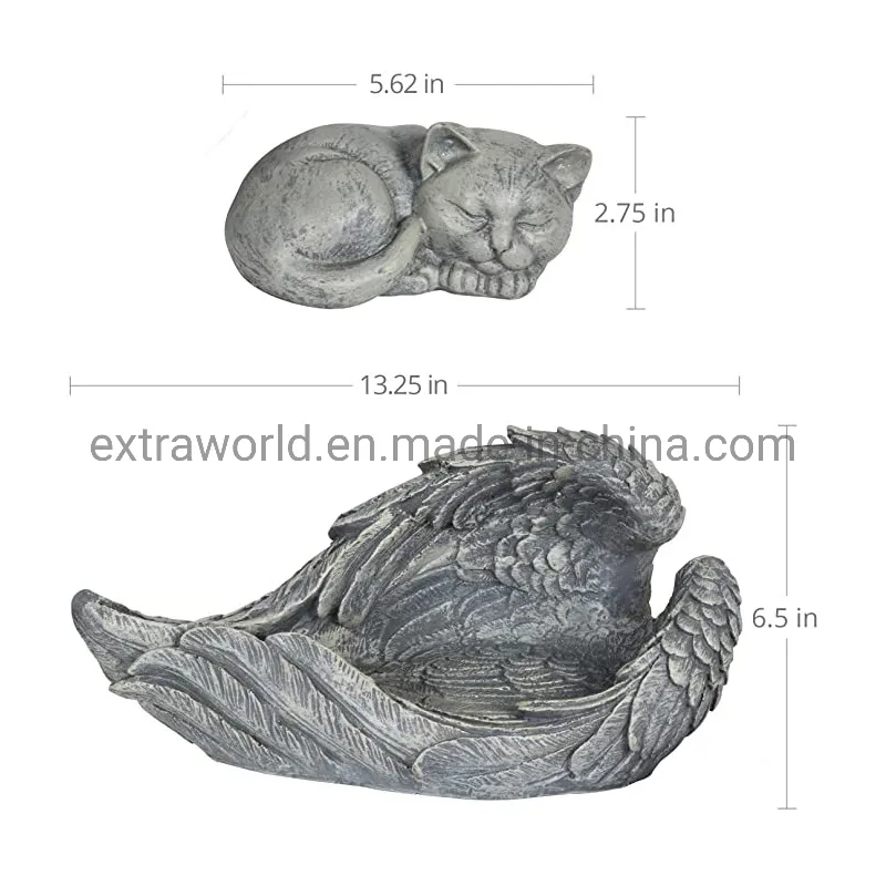 Wholesale Polyresin Animal Pet Tombstone for Garden Backyard Marker