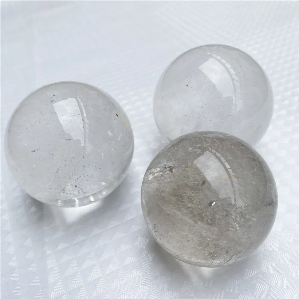 Wholesale White Clear Sphere Souvenirs Natural Clear Crystal Ball