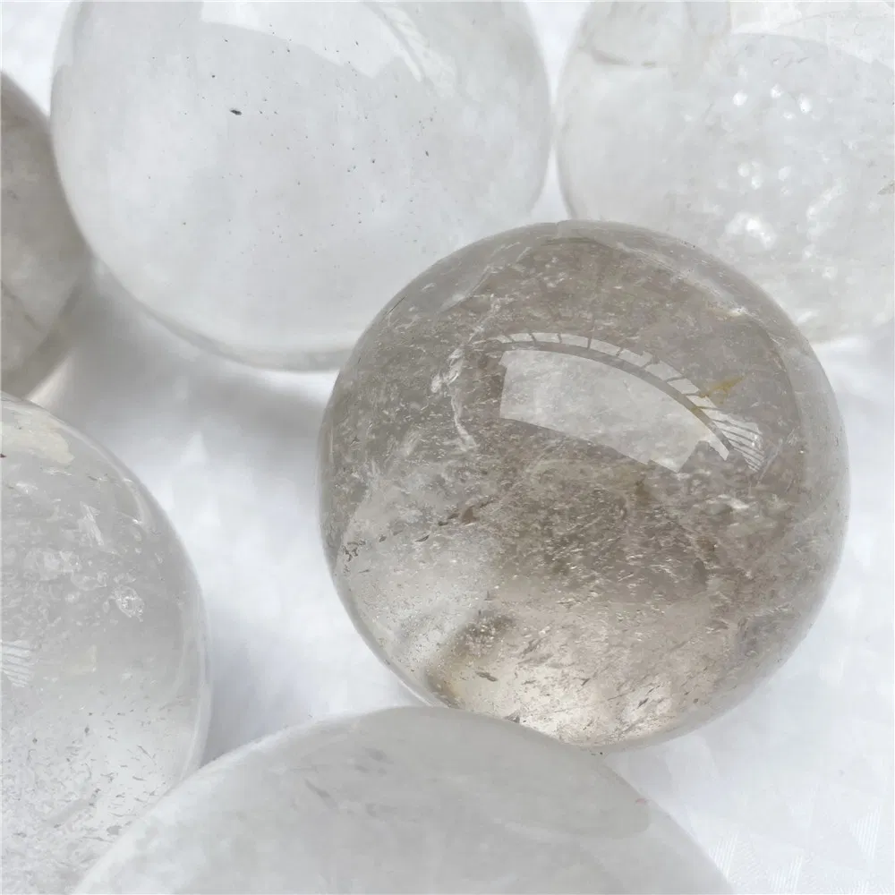 Wholesale White Clear Sphere Souvenirs Natural Clear Crystal Ball